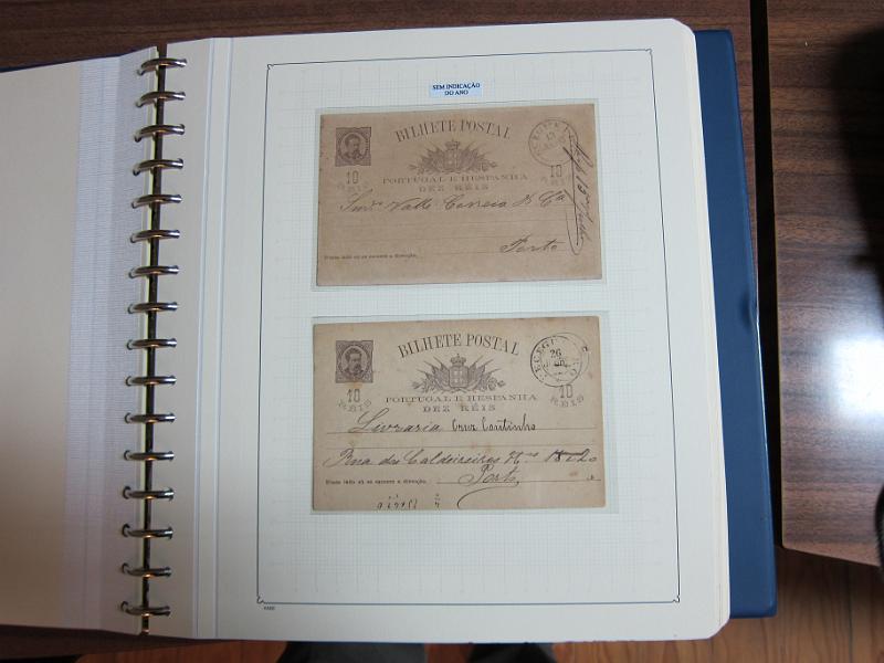 0019 (147).JPG -     Lote:    19      Marcofilia      Lotes Especiais       Descrição:         Portugal. Colecção especializada de carimbos de duplo círculo, tipo 1852, montada em 4 álbuns Lindner, com selos de diversas emissões e cartas, com estudo minucioso de cada marca. Lote a ver.         Lote       Valor Base:     &euro; 2.500,00     Valor Venda:     Retirado     
